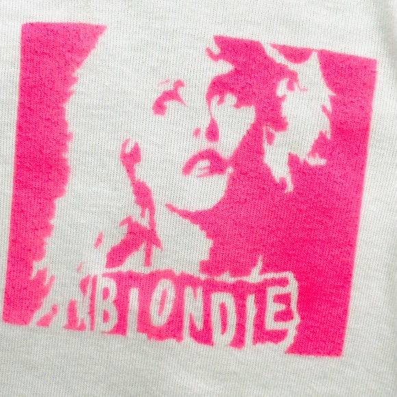 BLONDIE Debbie Harry inspired soft graffiti Gerber baby onesies Preemie - Picture 3 of 14